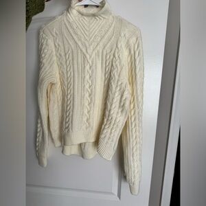 Mock neck sweater - ivory medium